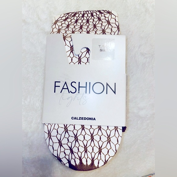 Calzedonia Nude Fishnet Tights Small Medium Out of Stock - Picture 1 of 6